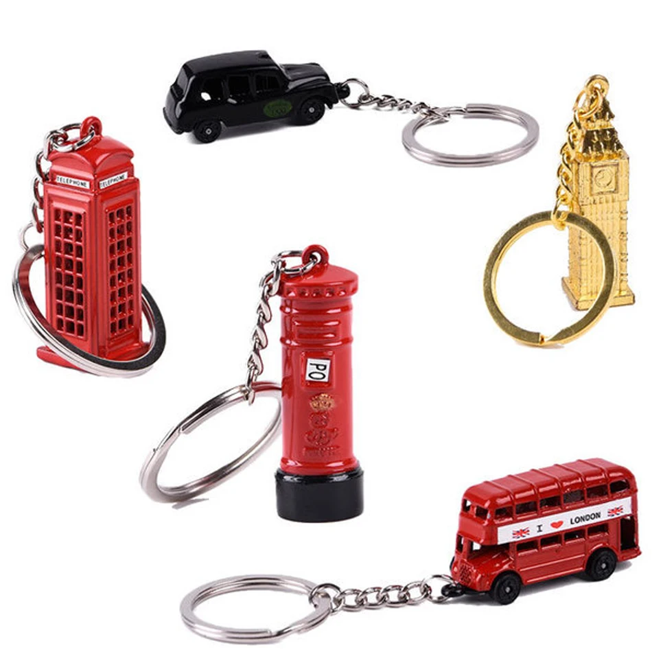 

London Red Bus Key Organizer Mail Box Key Holder Key Pendant Keychains Souvenir Men Gifts Father Husband Boyfriend Key Rings Hot