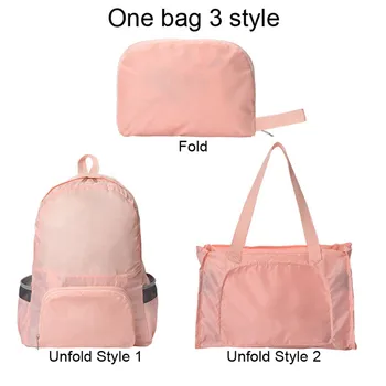 

One bag 3 style backpack Women's And Men's Light And Foldable Amphibious Mountaineering Bags Backpacks Canta #R5