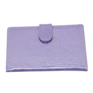 Purple Модные полиуретановые сумки для паспорта, держатель для паспорта, Модный чехол для паспорта с блестками, чехол для паспорта - Цвет: Purple