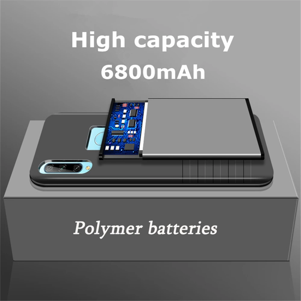NTSPACE 6800 мАч Внешний аккумулятор зарядное устройство чехол s для huawei Y9 Prime чехол для батареи запасной внешний аккумулятор чехол для зарядки