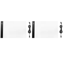 1 Set Led Lighted Drawing Board Ultra A4 Drawing Table Tablet Light Pad Sketch Book Blank Canvas& 1 Set Dimming Digital Tablet