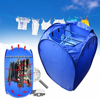 

800W Portable Garment Dryer Electric Laundry Air Warmer Wardrobe Dehydrator Foldable Baby Clothes Dryer Folding Drying Machine
