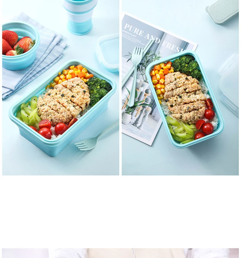 Compact and foldable lunch box