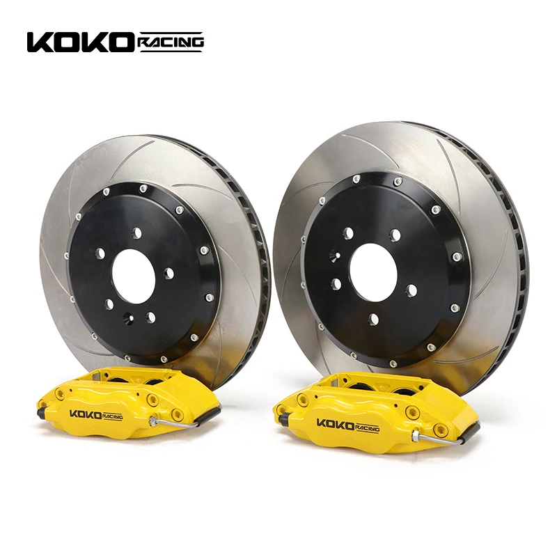 STOPTECH イエローブレーキキャリパー 6ポッド Koko-ホンダシビックジャズ用レースビッグブレーキキット、プロ
