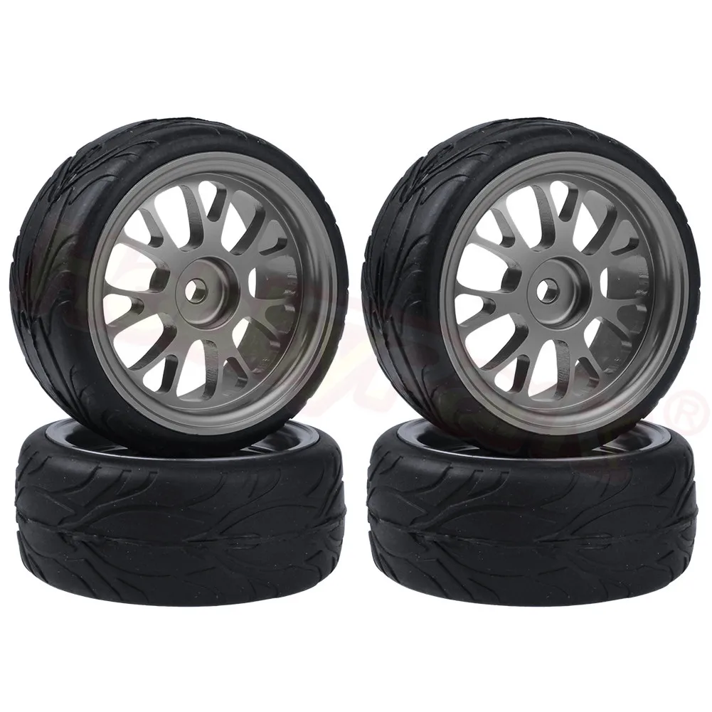 4 шт. 63x26 мм RC алюминиевые колеса и шины для WLtoys A959 A949 A969 A979 A959B A969B A979B 1/18 автомобилей