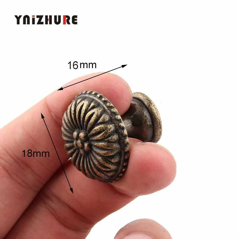 2pcs-18-16mmDirect-Selling-Special-Offer-Puxador-Knob-Ynizhure-Daisy-Antique-Handle-Drawer-Pull-Trim-Single
