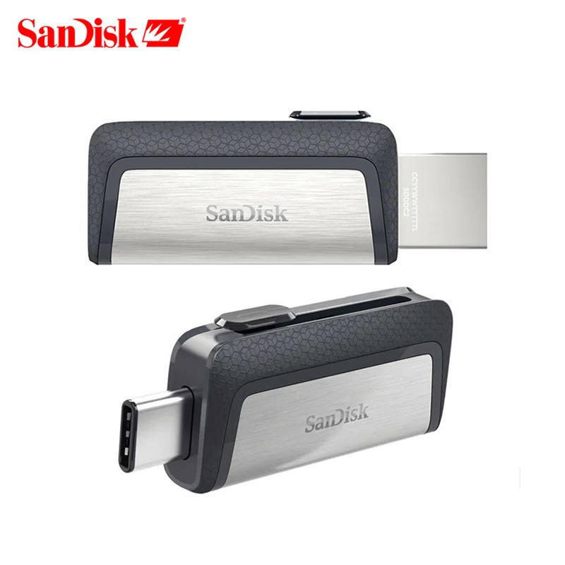 SanDisk 128 ГБ SDDDC2/SDDDC3 Экстремальная высокая скорость type C USB3.1 Dual TG USB флеш накопитель 64