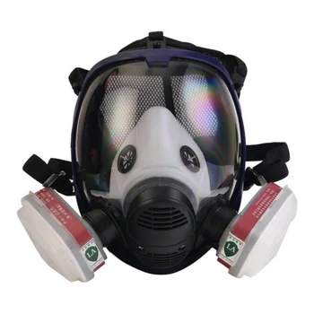 

Full Face Paint Respirator Gas Chemical Dustproof Pesticides Filter Mask Fire Fighter Eye Mask Training Mask Respirator f