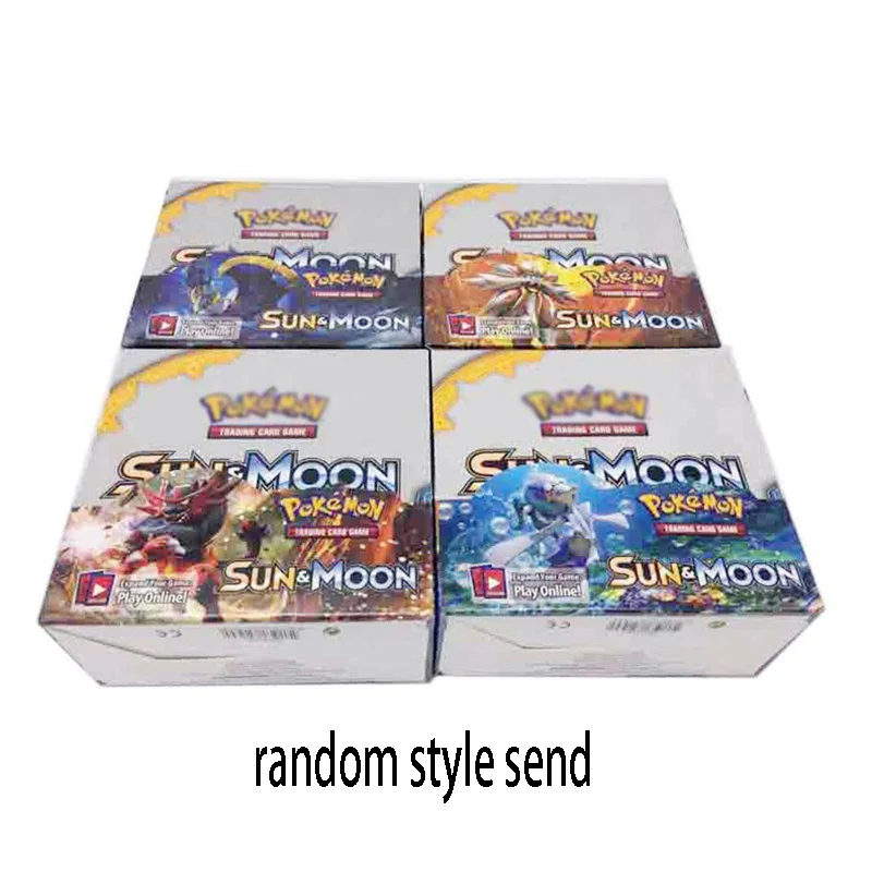 324pcs cards 36 упаковок в коробке Pokemon TCG: Sun& Moon Sm11 Forbidden Light Booster герметичная коробка коллекционный набор торговой карты детская игрушка подарок - Цвет: 324pcs cards