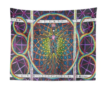 

Space Mushroom Forest Castle Tapestry Fairytale Trippy Colorful Dragon Wall Hanging Tapestry for Home Deco Tapestry Mandala