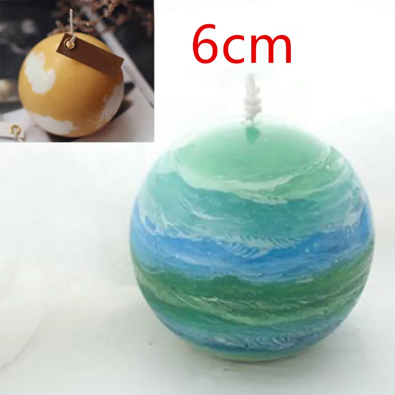 6cm Многоразовые свечи для мыла ручной работы, пластиковые формы для изготовления свечей ручной работы, формы для мыла ручной работы - Цвет: 6cm