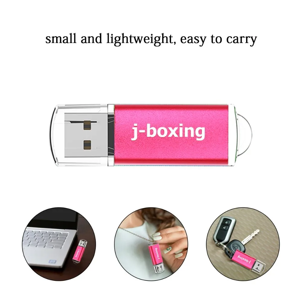 J-boxing розовый 100 шт. USB флеш-накопители 64 МБ-32 Гб достаточно ручки накопители полная емкость прямоугольная карта памяти для ПК ноутбук