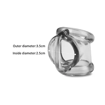 Sex Scrotum Testicle Bondage Ball Stretcher Cock Ring Male Chastity Cage Penis Ring for Men Sex Time Delay Erection Lasting Ring 2