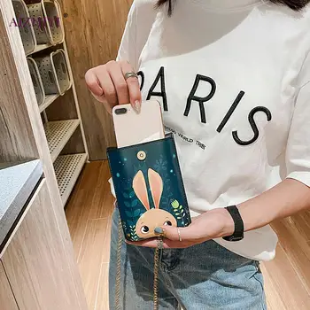 

Fashion Printed Crossbody Bag Women PU Leather Shoulder Small Chain Phone Pouch Vintage Bags for Women Birthday Gifts