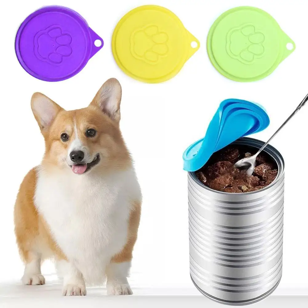 Compra Tapa enlatada de silicona sellada para alimentos, tapa de almacenamiento reutilizable para cachorros, perros y gatos, suministros de salud para mascotas, 6 uds. kjQlMDNaGbJ