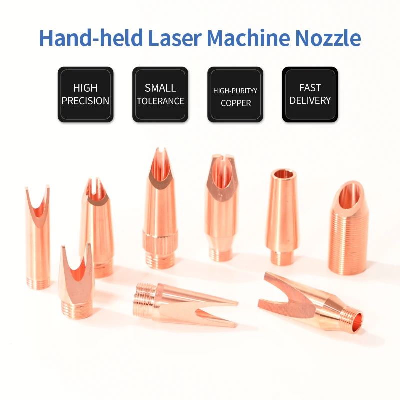 High Quality Hand-held Laser Machine Nozzle Thread M8 M10 M11 M13 Type A-K with Wire-feed for WSX ND18 & Other Welding Head