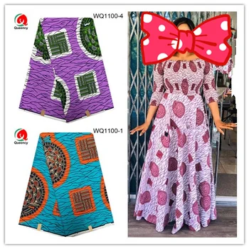 

WQ1100 Ankara fabric- Hot design Africa Wax Tissu Dutch High Quality Printing Holland Material for Men &Women dress 6Ys