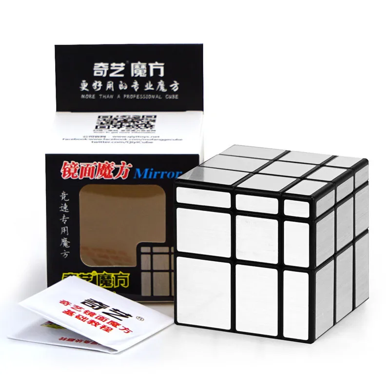 Qiyi зеркальный куб 3x3 скоростной 57 мм 3x3x3 магический головоломка Развивающие