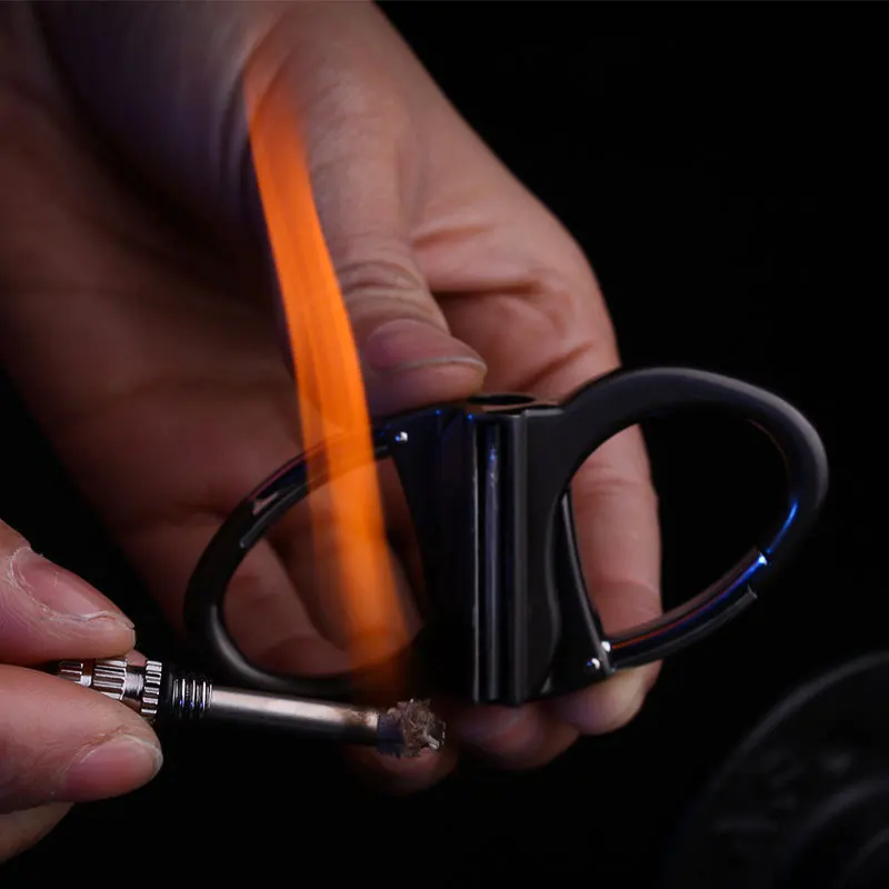 

Creative Carabiner Flint Fire Starter Lighter Survival Tool Kerosene Oil Gasoline Lighter Million Matches For Outdoor