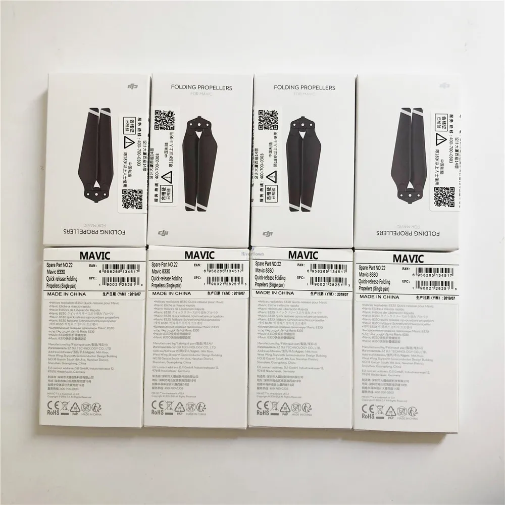 2/4/8 пар Mavic Pro оригинальные и новые пропеллеры Quick Release складной 8330 Пропеллер для DJI Mavic Pro drone Ремонт Запчасти - Цвет: 8 pairs