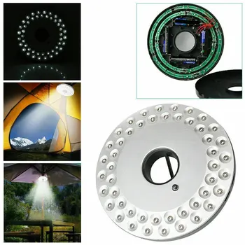 

Mayitr Parasol Patio Umbrella Light Portable Tent Lamps 48 LED Hanging Hook Umbrella Light Garden Terrace Decoration Lamp