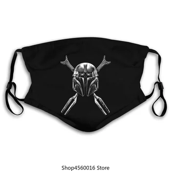 

The Mandalorian Star wa rs Herrenmasken 2020 Summer Tops masken 100% Baumwolle Cartoon Bounty Skull Streetwear Rundhalsmasken 2