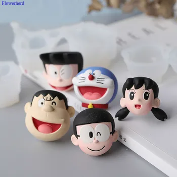 

Cartoon Series Air Outlet Avatar Mold Cartoon Figures Plaster Baking Chocolate Cookies 3d Silicone Molds Handmade Fondant Tools