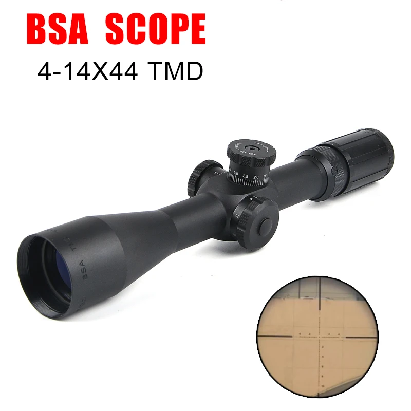 BSA TMD 4-14X44 Оптика прицел охотничий прицел снайперской винтовки Шестерня воздушный мягкий пистолет Охотничий Тактический прицел