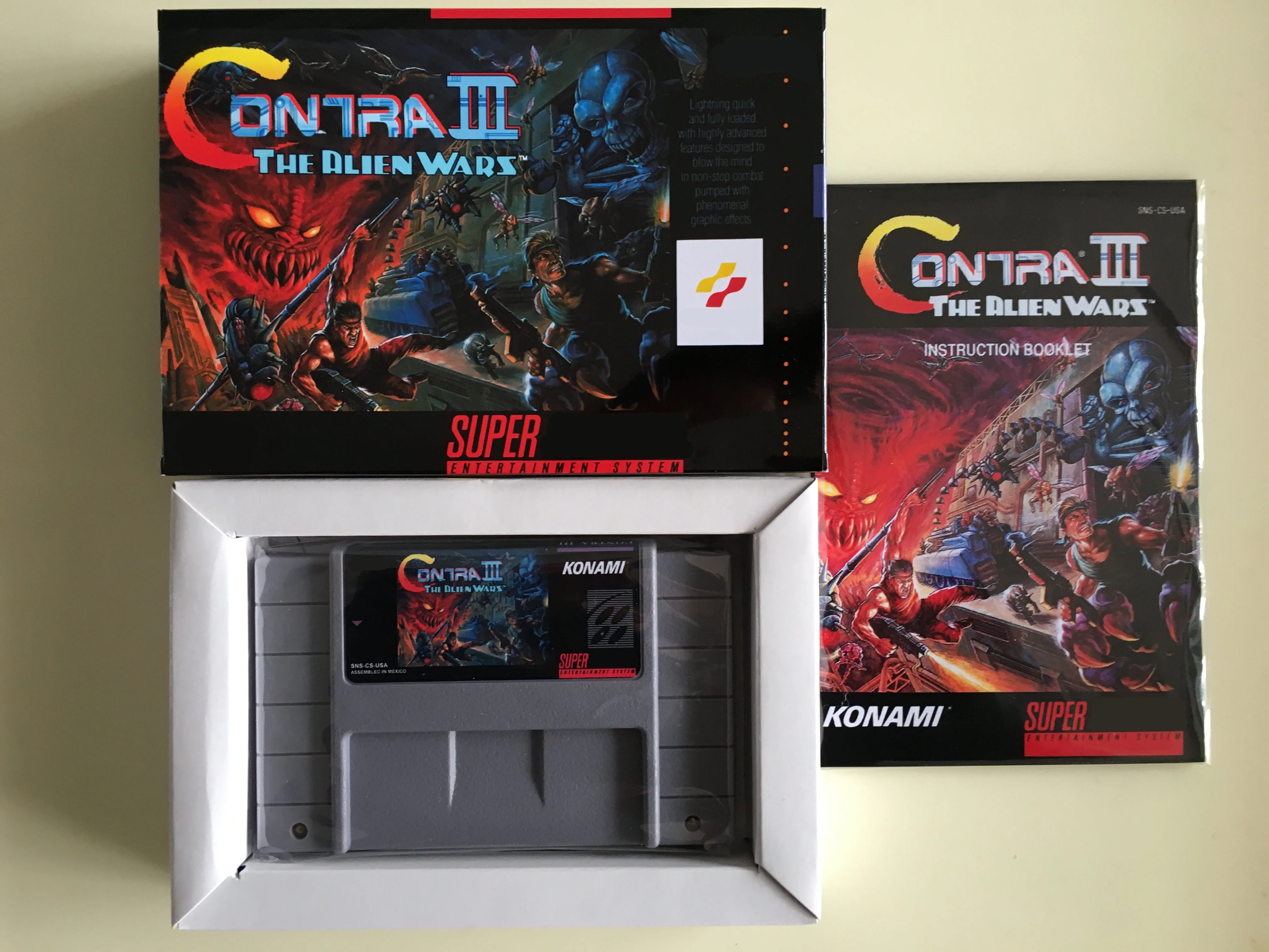 16-битные игры* CONTRA 3-The Alien Wars(версия США! Коробка+ инструкция+ картридж