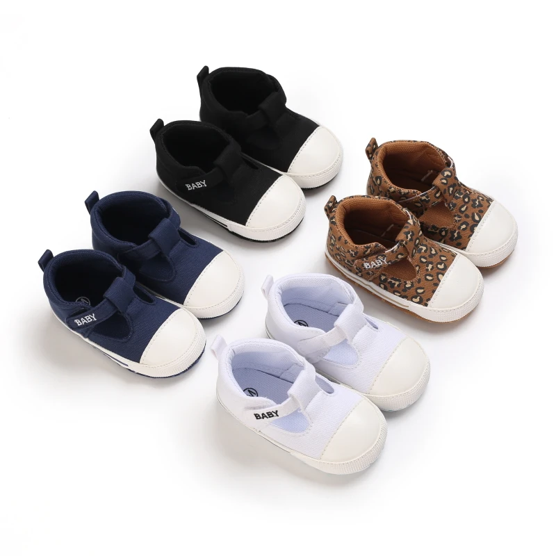 Zapatos de primeros pasos para bebé, calzado deportivo clásico, suela suave, 4 colores, suela suave, para cuna, a 18 meses|Zapatos para niños pequeños| - AliExpress