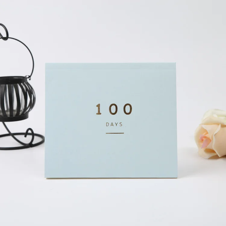 

South Korea Stationery New Style Creative 100 Days Notebook Small and Portable Notebook Alumni Book