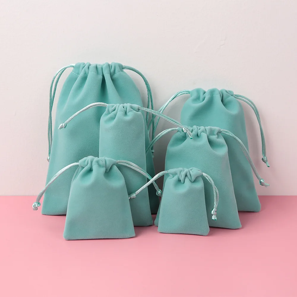 Luoem – 10 Sacchetti Regalo In Velluto Con Coulisse – Blu Scuro – Per Gioielli E Bomboniere - 3