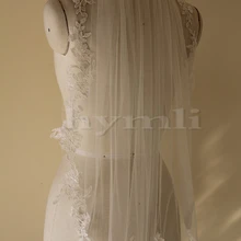 1 слой, 95 см, свадебная фата, длина кончика пальцев, свадебная вуаль, аксессуары для невесты, металлическая вуаль