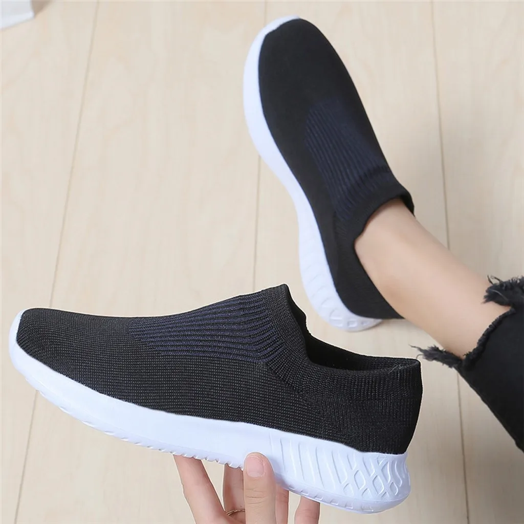 Женские кроссовки; модные носки; повседневные белые кроссовки; Летняя трикотажная Вулканизированная обувь; женские кроссовки; tenis feminino;#3