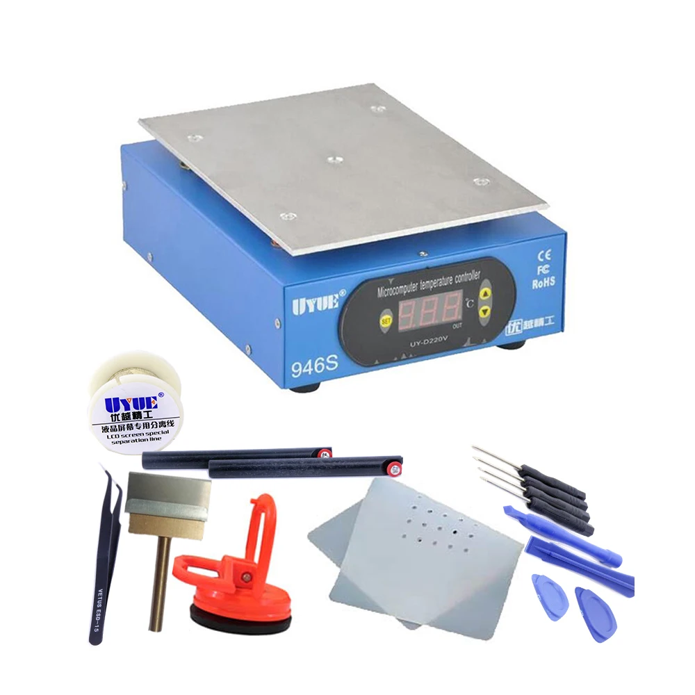  Preheat Station 220V 400W 140X200mm Preheater Digital Platform Heating Plate For Phone LCD Screen S