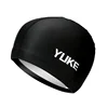 Elastic Waterproof PU Fabric Protect Ears Long Hair Sports Swim Pool Hat Swimming Cap Big Size For Men Women Adults For Swiming 2