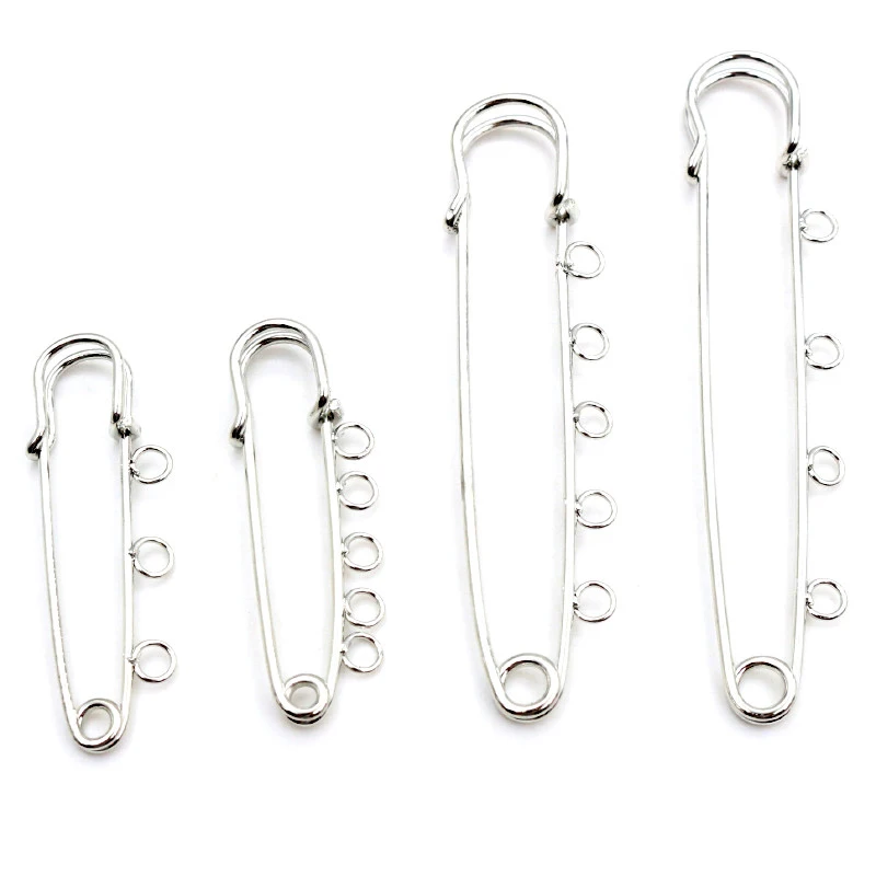 Safety Pins Brooch Blank Base Brooch Pins 3/5 Rings Jewelry - Temu