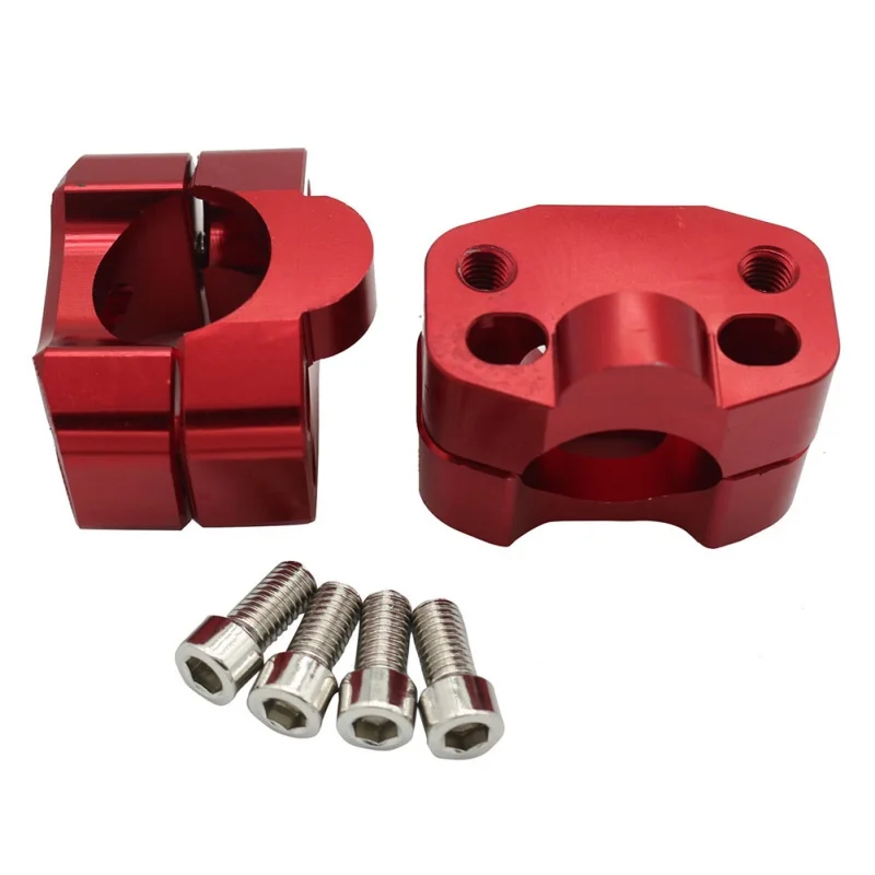 

Motorcycle 1 1/8" CNC Aluminum Handlebar Risers 28mm Adjustable Fat Bar Clamps Universal For Motorcycle Bike
