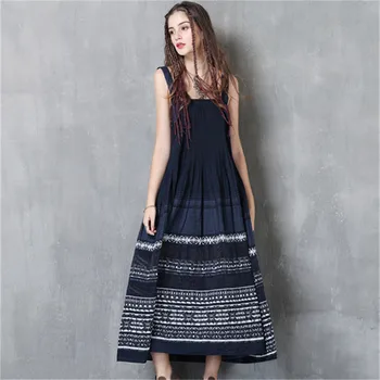 

New Noble Strapless Women Dress 2020 Vintage Dress Woman Summer Cotton Vestidos A-Line Embroidery Adjustable Girdle Dresses