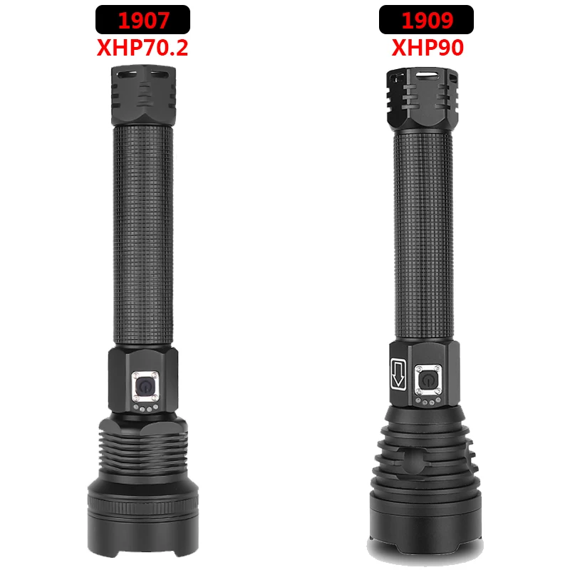 Самый мощный XHP90 светодиодный фонарик XLamp Zoom Torch XHP70.2 USB Перезаряжаемый тактический фонарь 18650 или 26650 Кемпинг Охота лампа