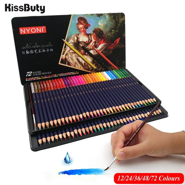 Professional Drawing Colored Pencils, Set of 48 Soft Core Pencils, Artist  Quality Art Pencil Set 