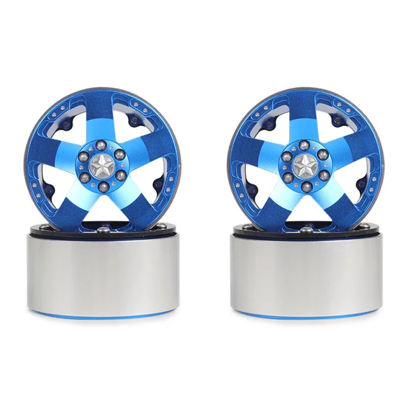 

4Pcs Aluminum Alloy 202 Wheels Rims for 1/10 RC Crawler Axial SCX10 II 90046 for Traxxas TRX4 D90 Toys for Children