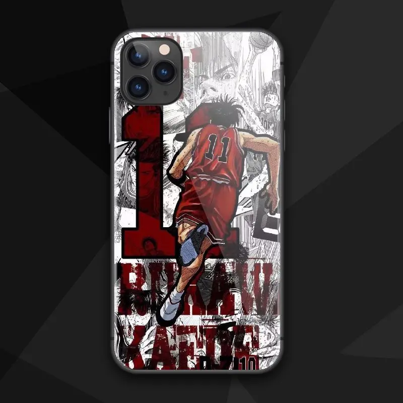 Dunk Rukawa Kaede для iPhone SE 6 6s 7 8 plus X XR XS 11 12 mini Pro Max закаленное стекло телефонные чехлы