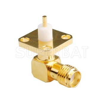 

Superbat SMA 4 hole Panel Mount Female Jack with Extended Dielectric Right Angle RF Connector