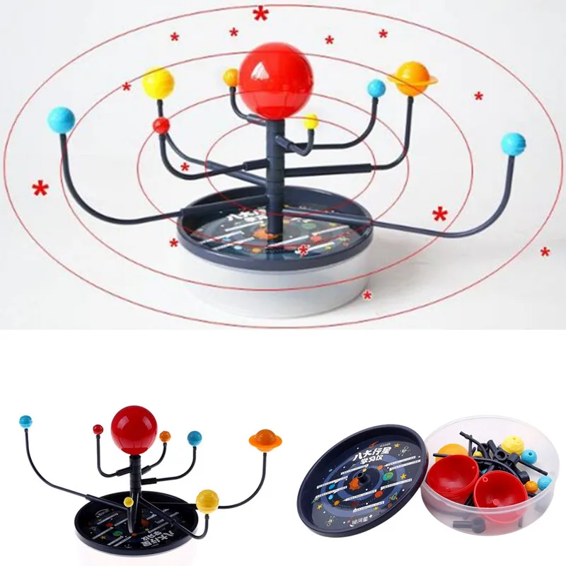 Nueve planetas en el sistema solar Planetario Pintura Artes y ciencia Enseñanza de juguetes educativos de bricolaje para niños