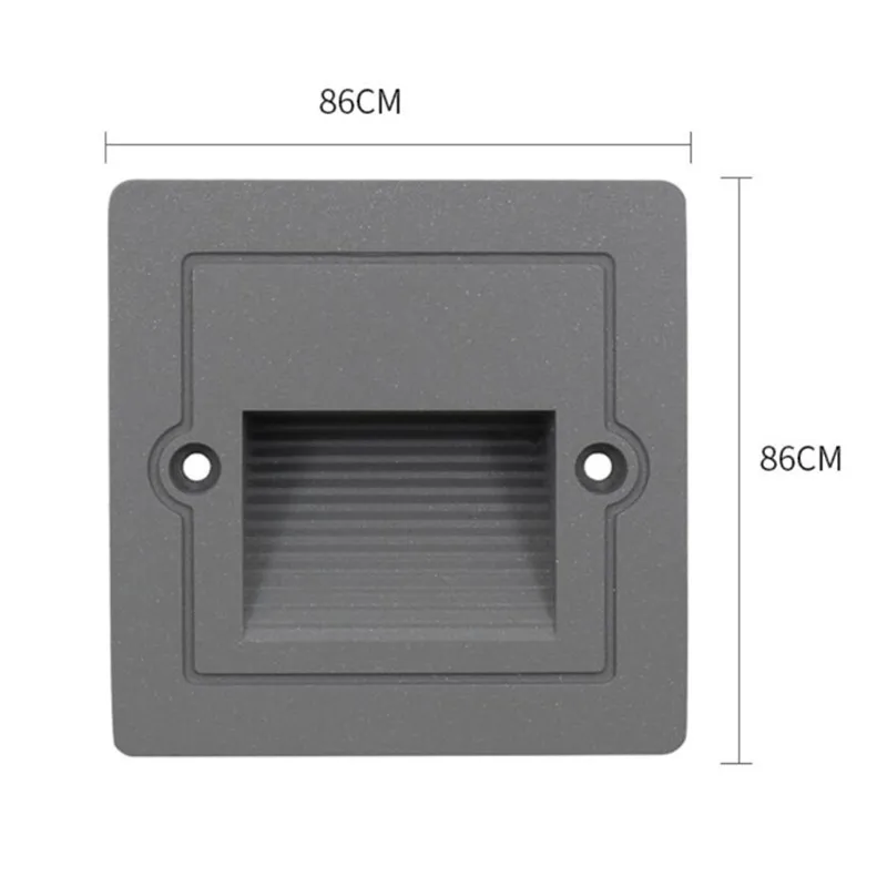PIR sensor Motion Detector Intelligent Wall Lamp 3W Led Footlight Embedded Corner Lamp Outdoor Step Stair Lights Waterproof IP65 3