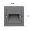 PIR sensor Motion Detector Intelligent Wall Lamp 3W Led Footlight Embedded Corner Lamp Outdoor Step Stair Lights Waterproof IP65 3