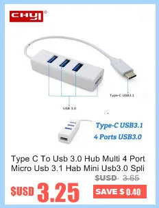 CHYI с несколькими usb-портами концентратор 2,0 4 порта Высокоскоростной USB hab сплиттер алюминиевый литой адаптер мини Компьютерные аксессуары для смартфона