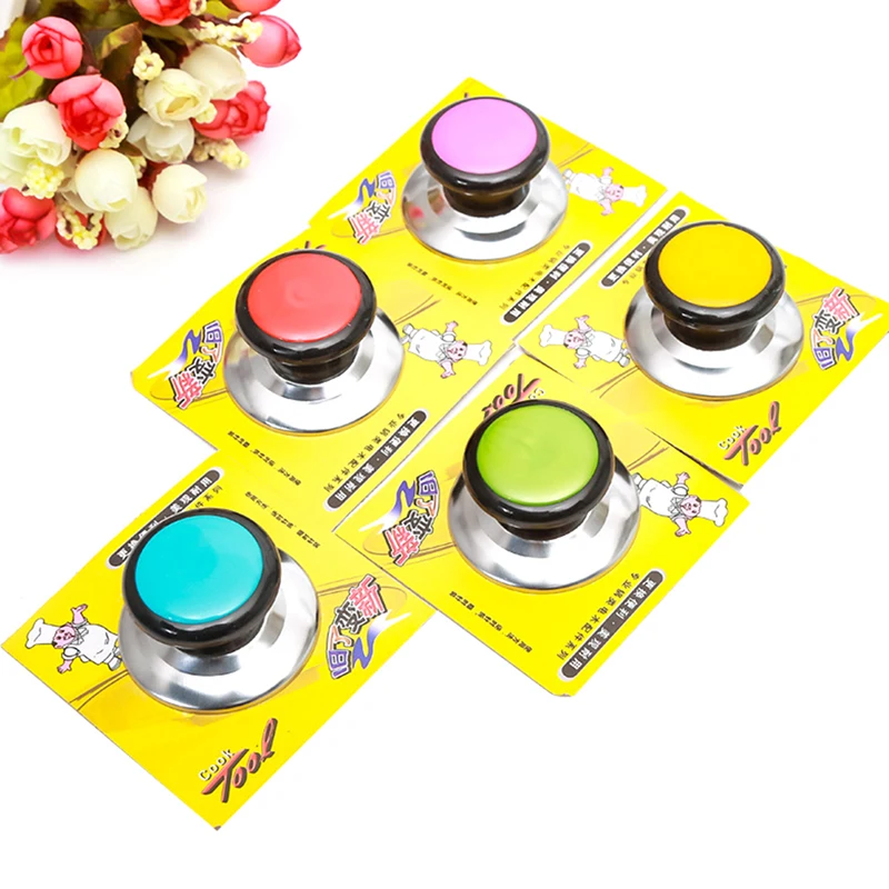 

1pc Replacement Knob Grip Handle Wok Pan Pot Glass Lid Cover Cookware Anti-scald