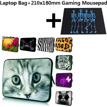 

Prints Briefcase Laptop Bag 10" 10.2" 10.1" 9.7 Tablet Cover Bags For Huawei Lenovo Idea TAB 2 A10-30 X30F Case+21x18cm Mousepad